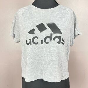 Adidas Women's Light Gray Crop Top